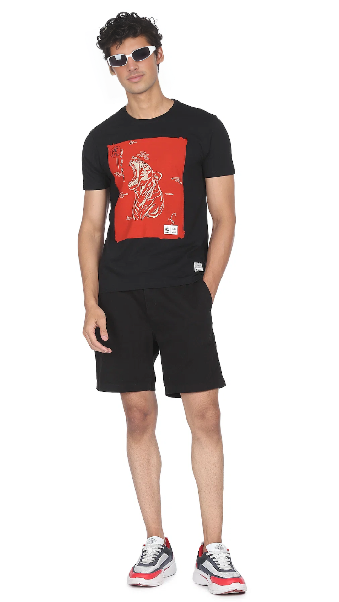 Flying Machine x WWF Men White Graphic Print T-Shirt