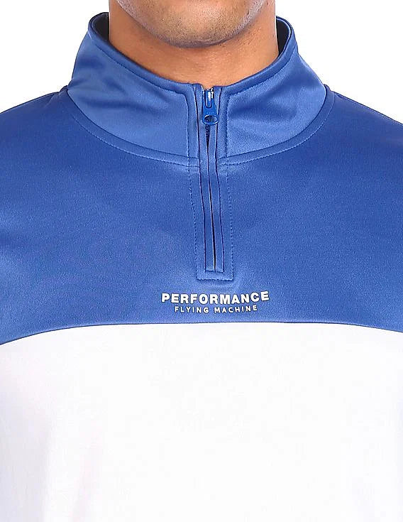 Flying Machine High Neck Polyester Sweatshirt