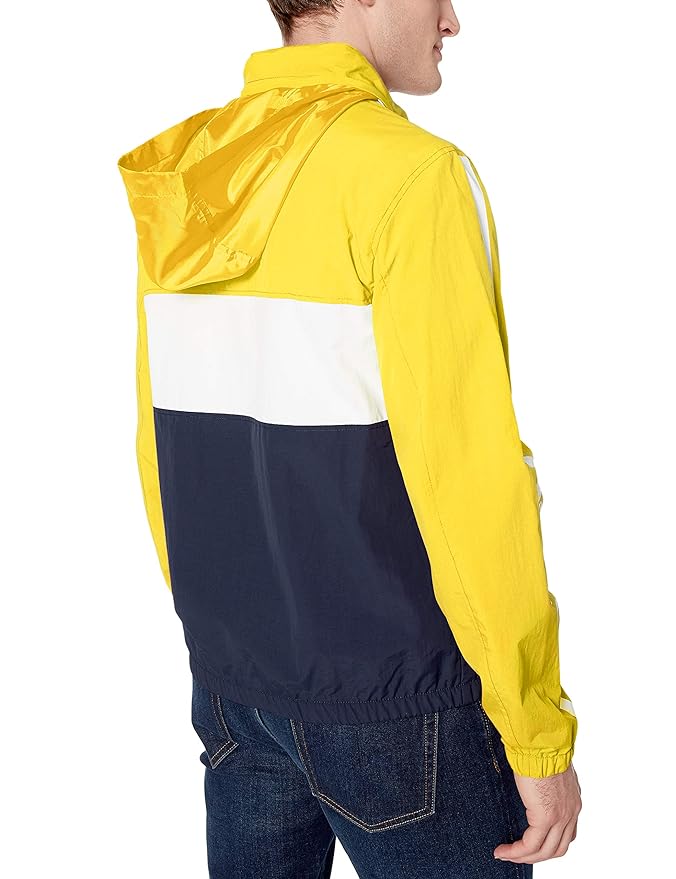 Levi's Men's Lightweight Retro Stand Collar Windbreaker Jacket - Yellow